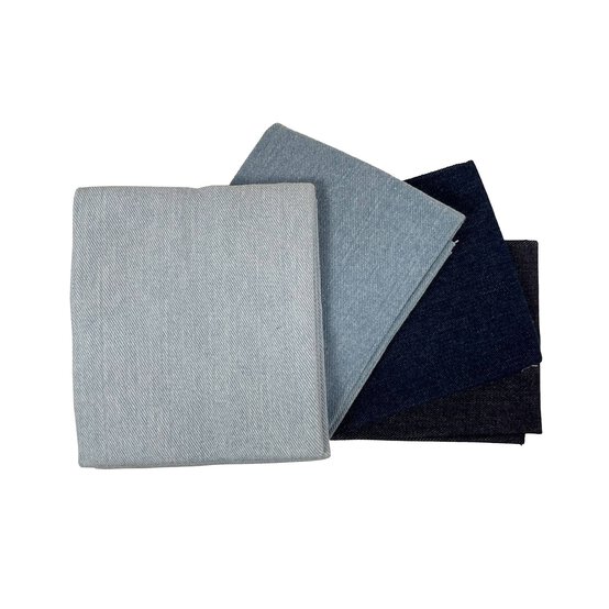Mixed Denim Fat Quarters 4 Pack