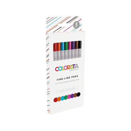 Colorista Vivid Expressions Fine Line Pens 8 Pack