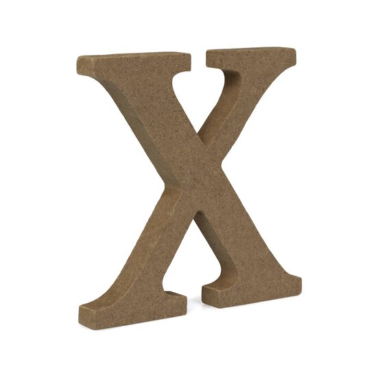 MDF Wooden Letter X 8cm