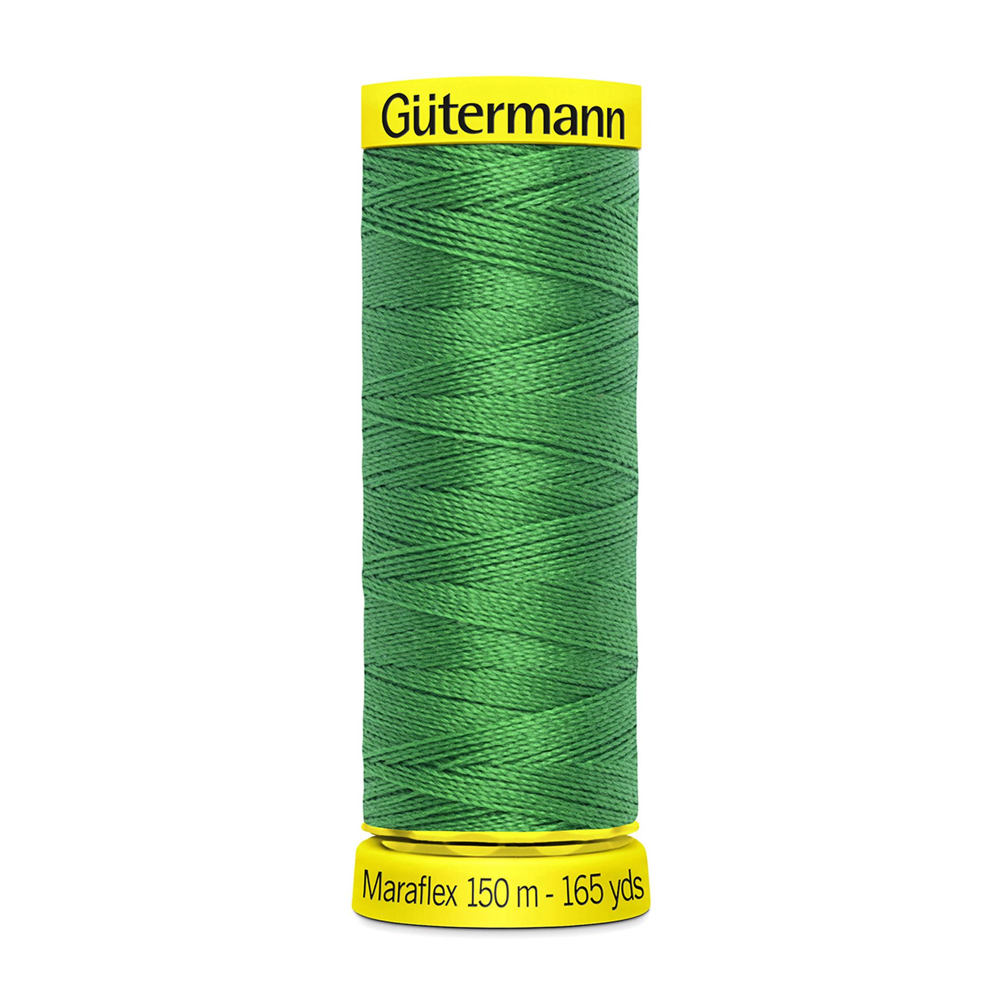 Gutermann Emerald Green Maraflex Stretchy Sewing Thread 150m (396)