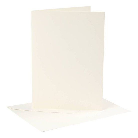 Off White Cards5 x 7 Inches 4 Pack