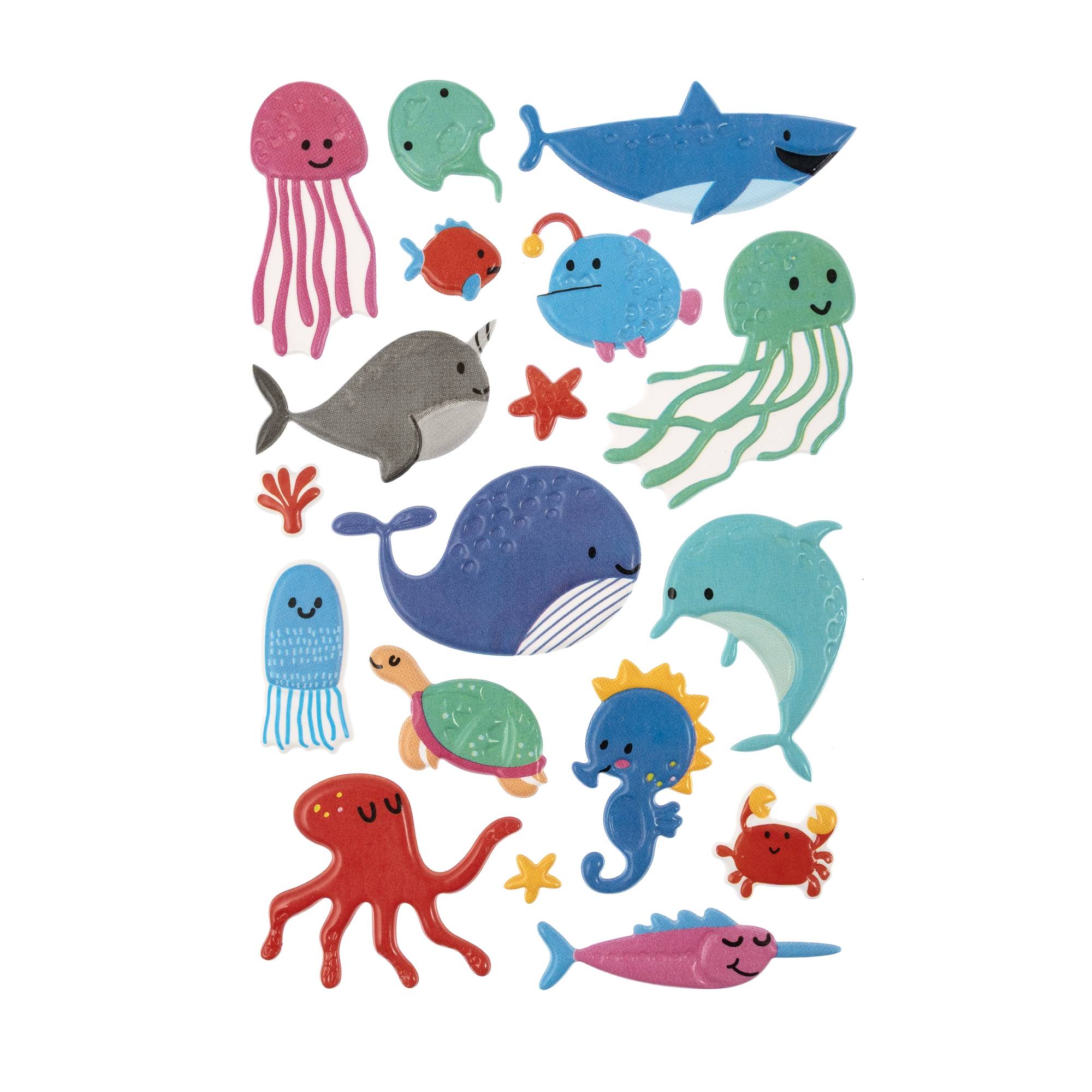 Under the Sea Puffy Stickers