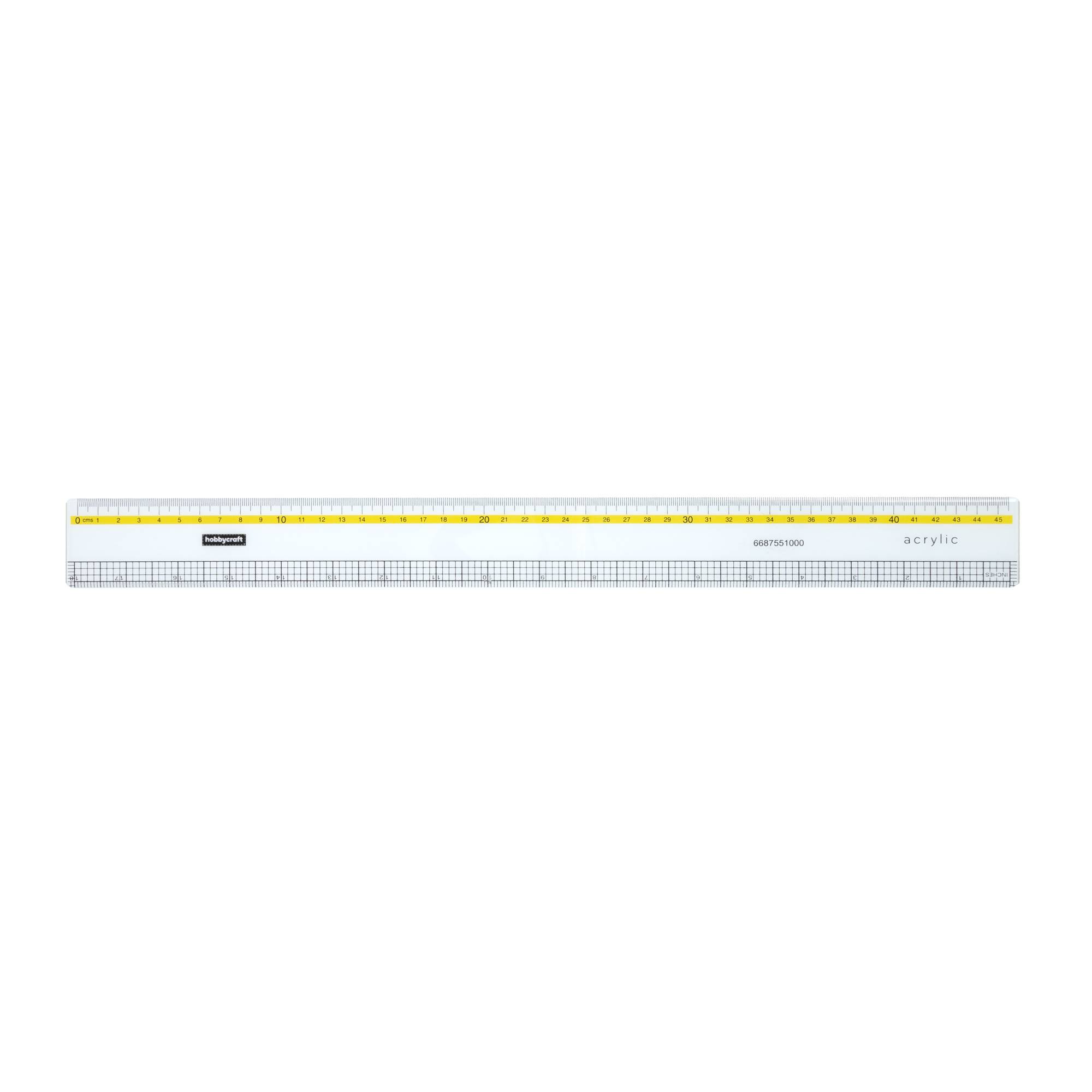 Clear Acrylic Ruler 45cm