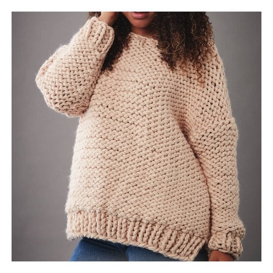Knitcraft Chunky Trim Jumper Pattern 0199