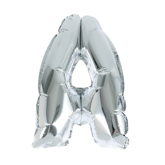 Silver Foil Letter A Balloon