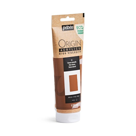 Pebeo Origin Raw Sienna Acrylic Paint 120ml