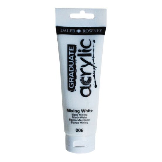 Daler-Rowney Graduate Mixing White Acrylic Paint 120ml