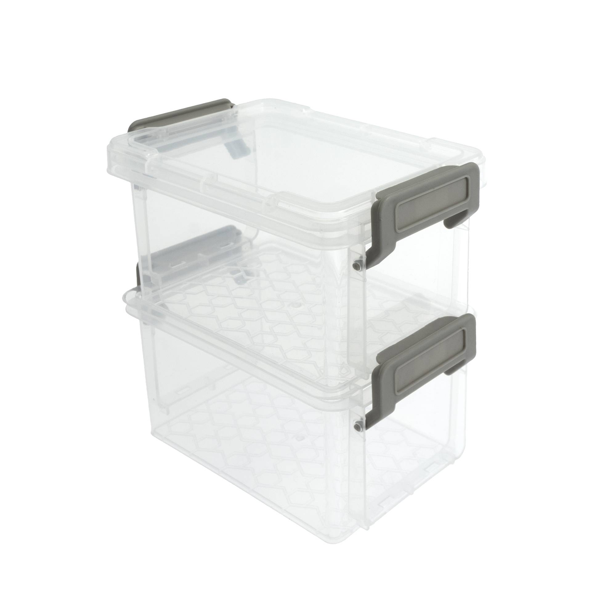 Clear Storage Box 0.37L 2 Pack
