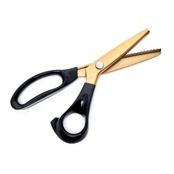 Hemline Gold Pinking Shears 23.5cm