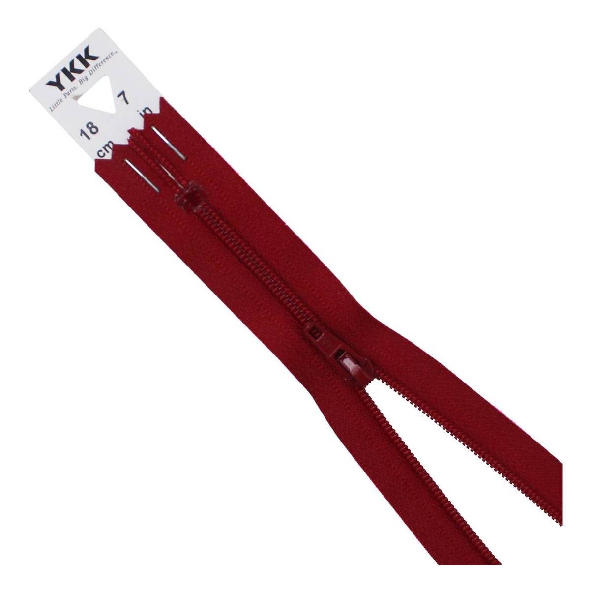 YKK Burgundy Dress and Skirt Zip 18cm