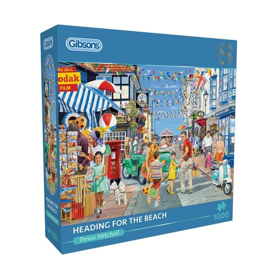 Gibsons Heading for the Beach Jigsaw Puzzle 1000 Pieces