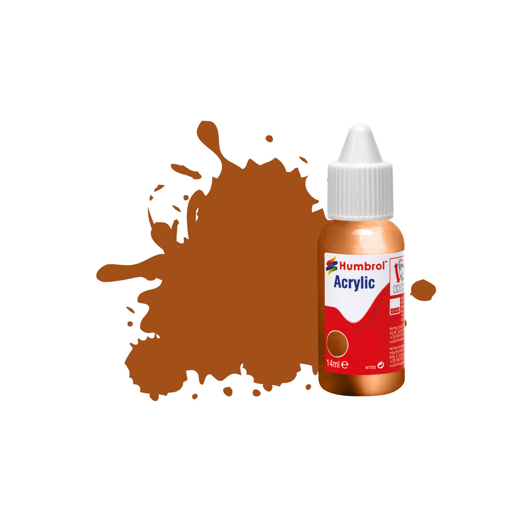Humbrol 12 Copper Metallic Acrylic Paint Dropper 14ml