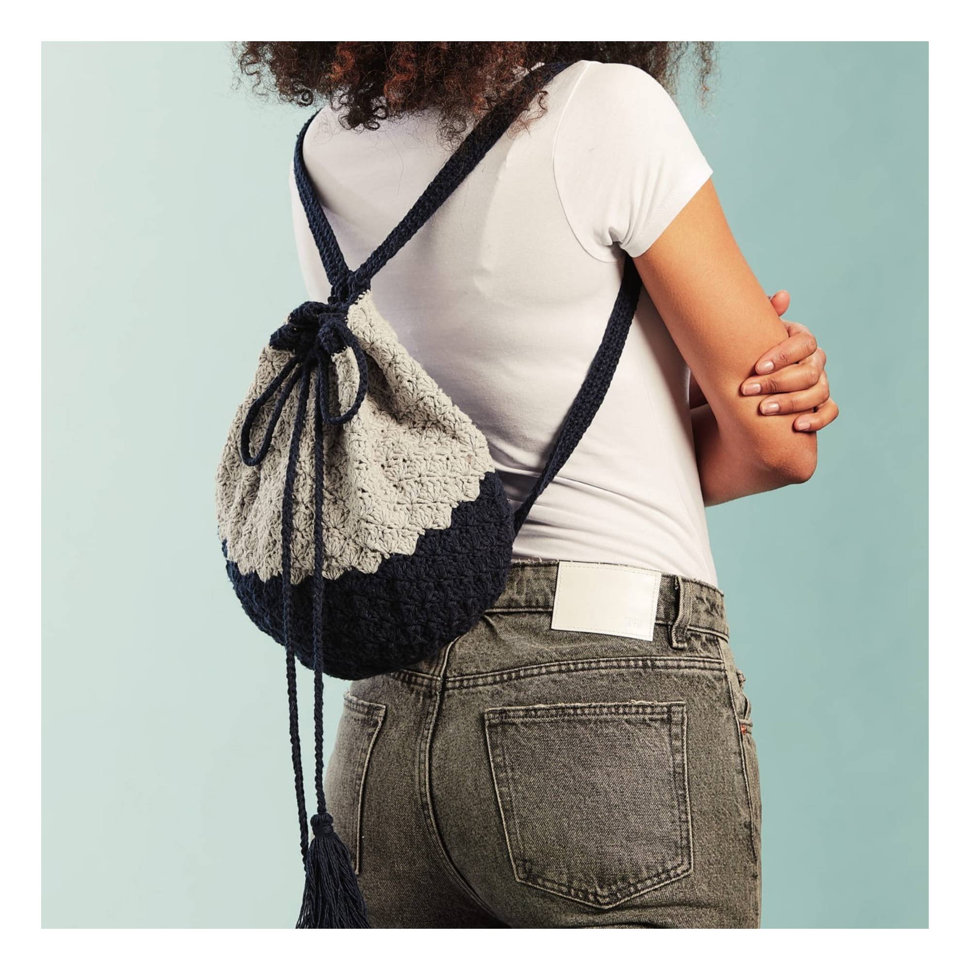 Knitcraft Crochet Scallop Stitch Backpack Digital Pattern 0166