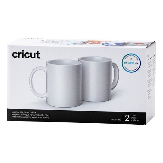 Cricut Ceramic Mug Blank 340ml 2 Pack