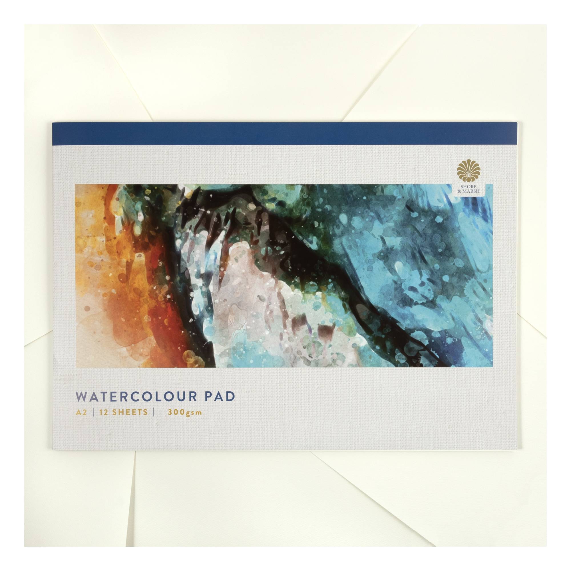Shore & Marsh Cold Pressed Watercolour Pad A2 Inches 12 Sheets