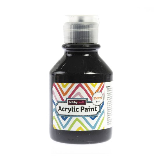 Kids�?Black Acrylic Paint 150ml