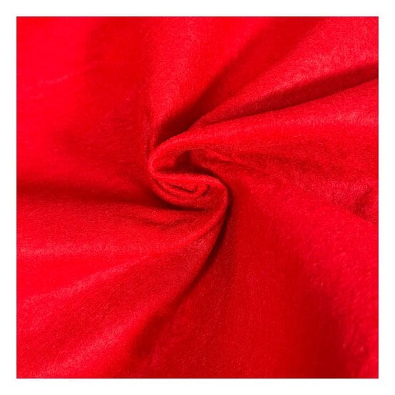 Red Felt Fabric by the Metre