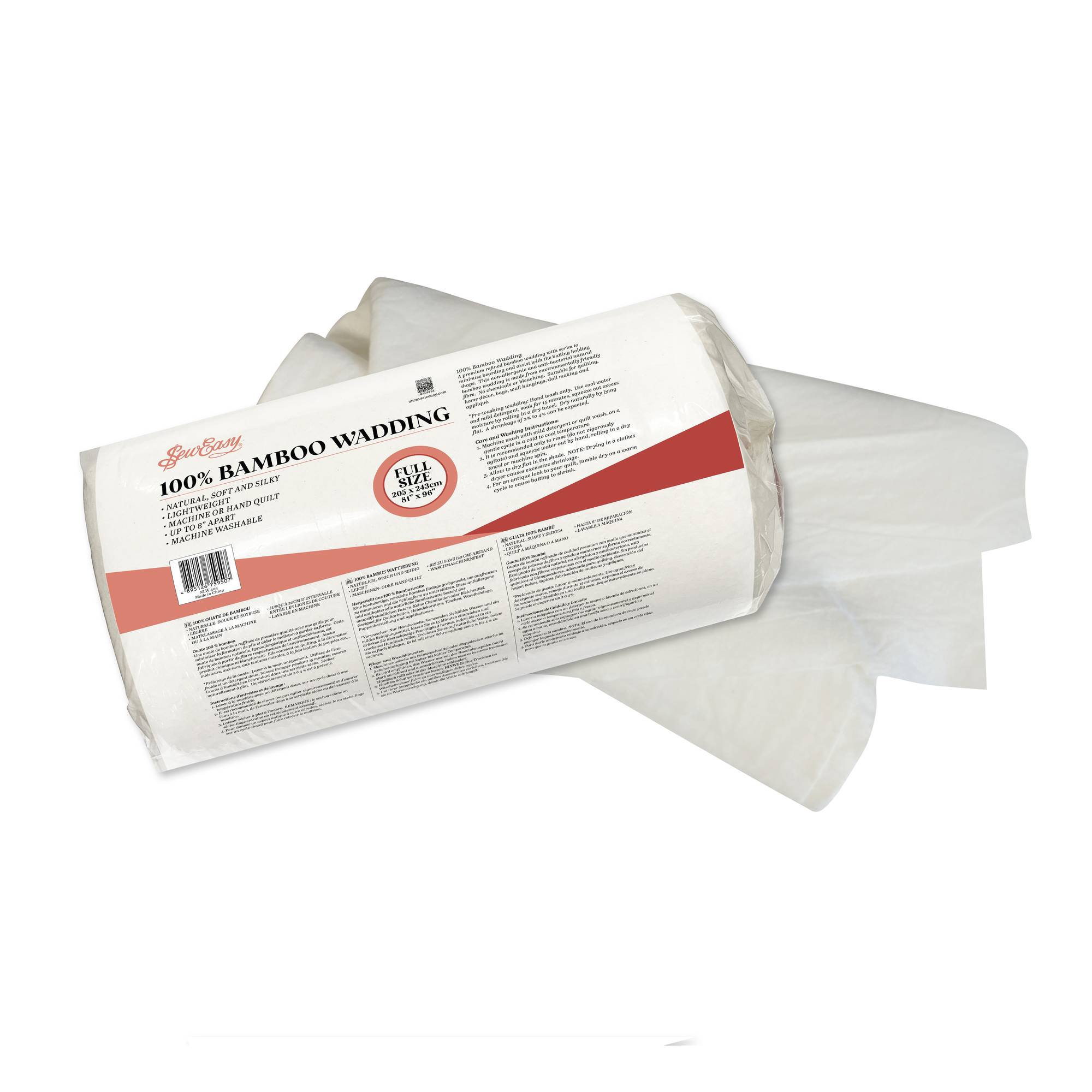 Sew Easy Bamboo Wadding 243cm x 205cm