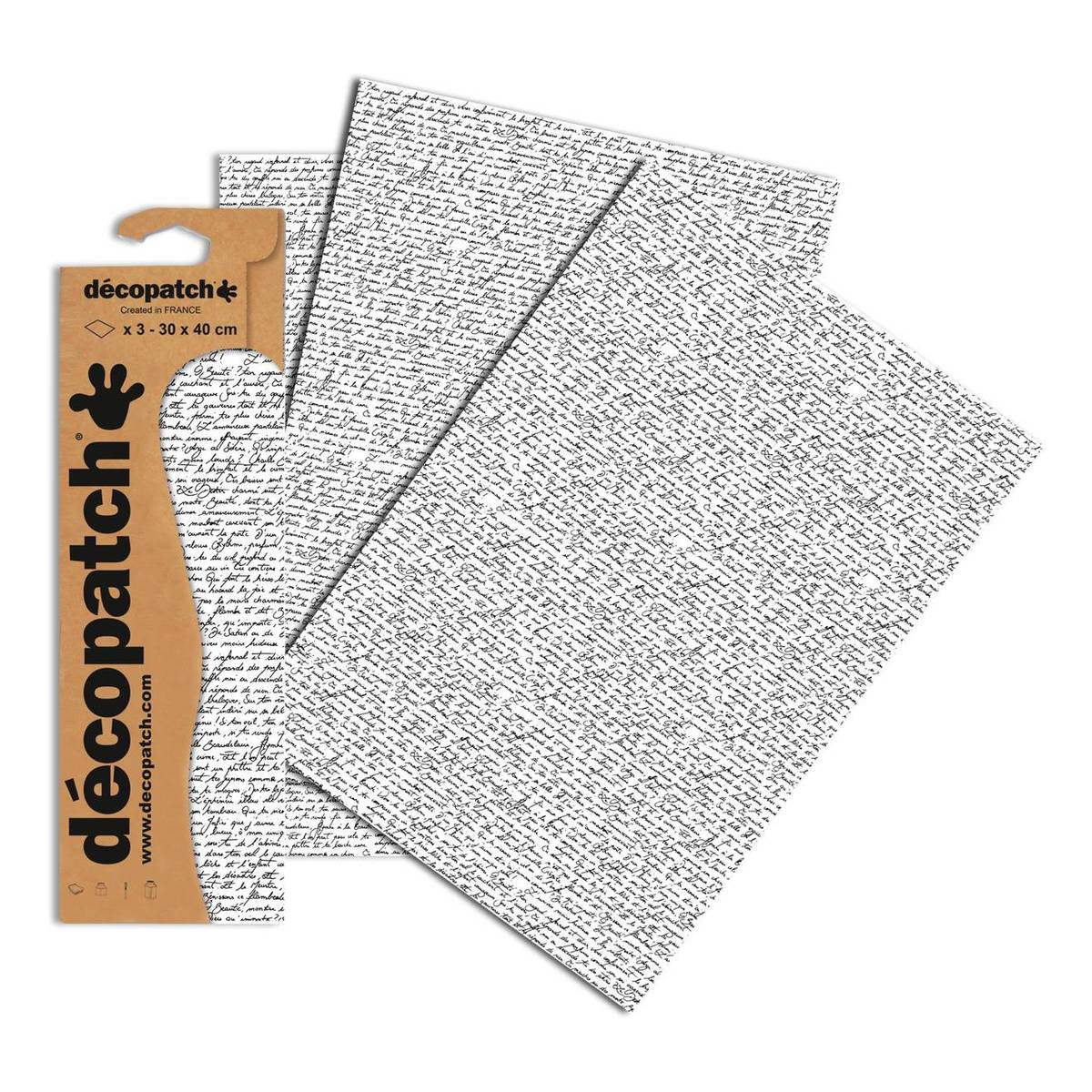 Decopatch French Writing Paper 3 Sheets
