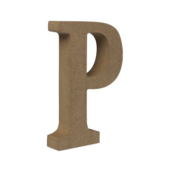 MDF Wooden Letter P 13cm