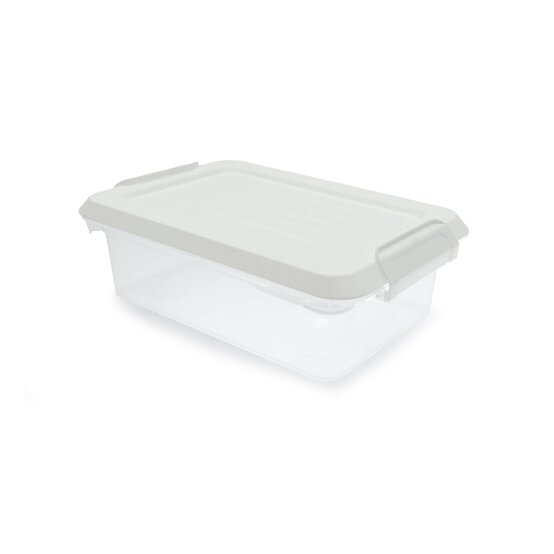Clear White Storage Box 3 Litres