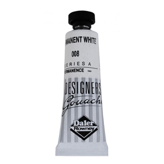 Daler Rowney Permanent White Designers' Gouache 15ml
