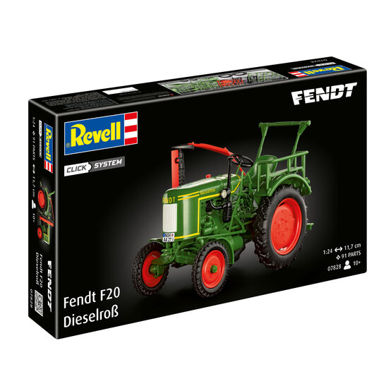 Revell Click System Fendt F20 Tractor Model Kit 1:24