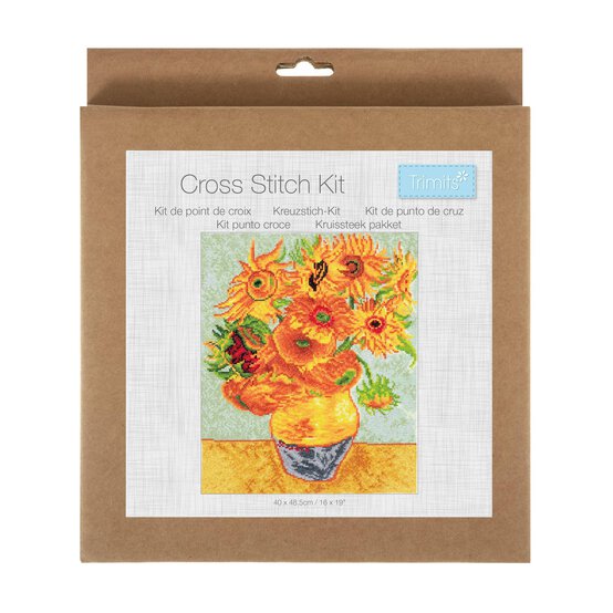 Trimits Autumn Bloom Large Cross Stitch Kit 32cm x 40cm
