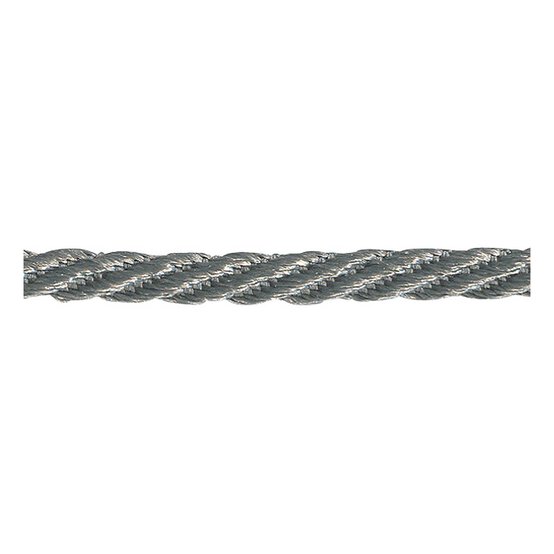 Berisfords Grey Barley Twist Rope by the Metre