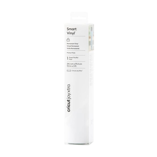 Cricut Joy Xtra White Permanent Smart Vinyl 9.5 x 36 Inches