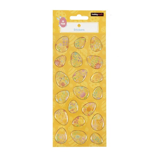 Egg Epoxy Stickers 20 Pack
