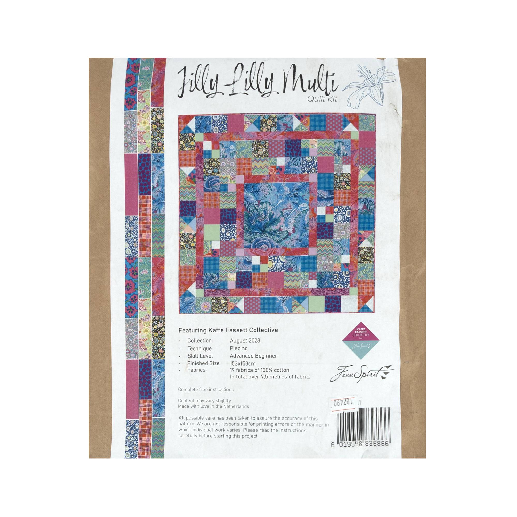 Kaffe Fassett Jilly Lilly Multi Quilt Kit