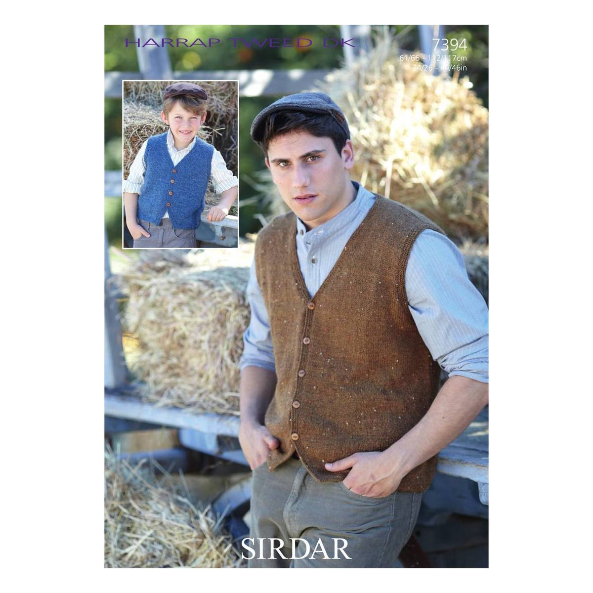 Sirdar Harrap Tweed Waistcoats Digital Pattern 7394