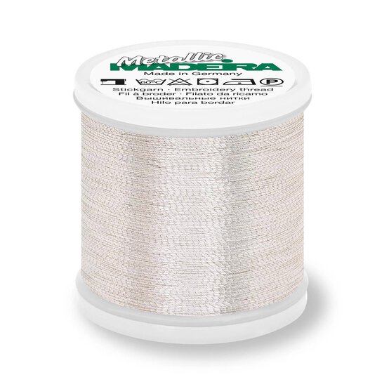 Madeira Silver Metallic 40 Thread 200m