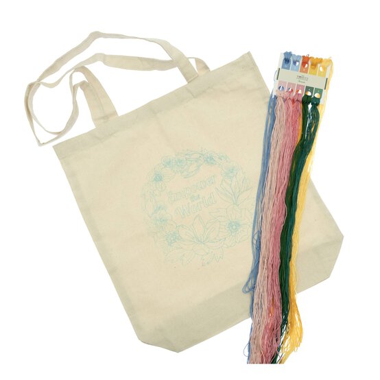 WI Empower Embroidery Tote Bag Kit