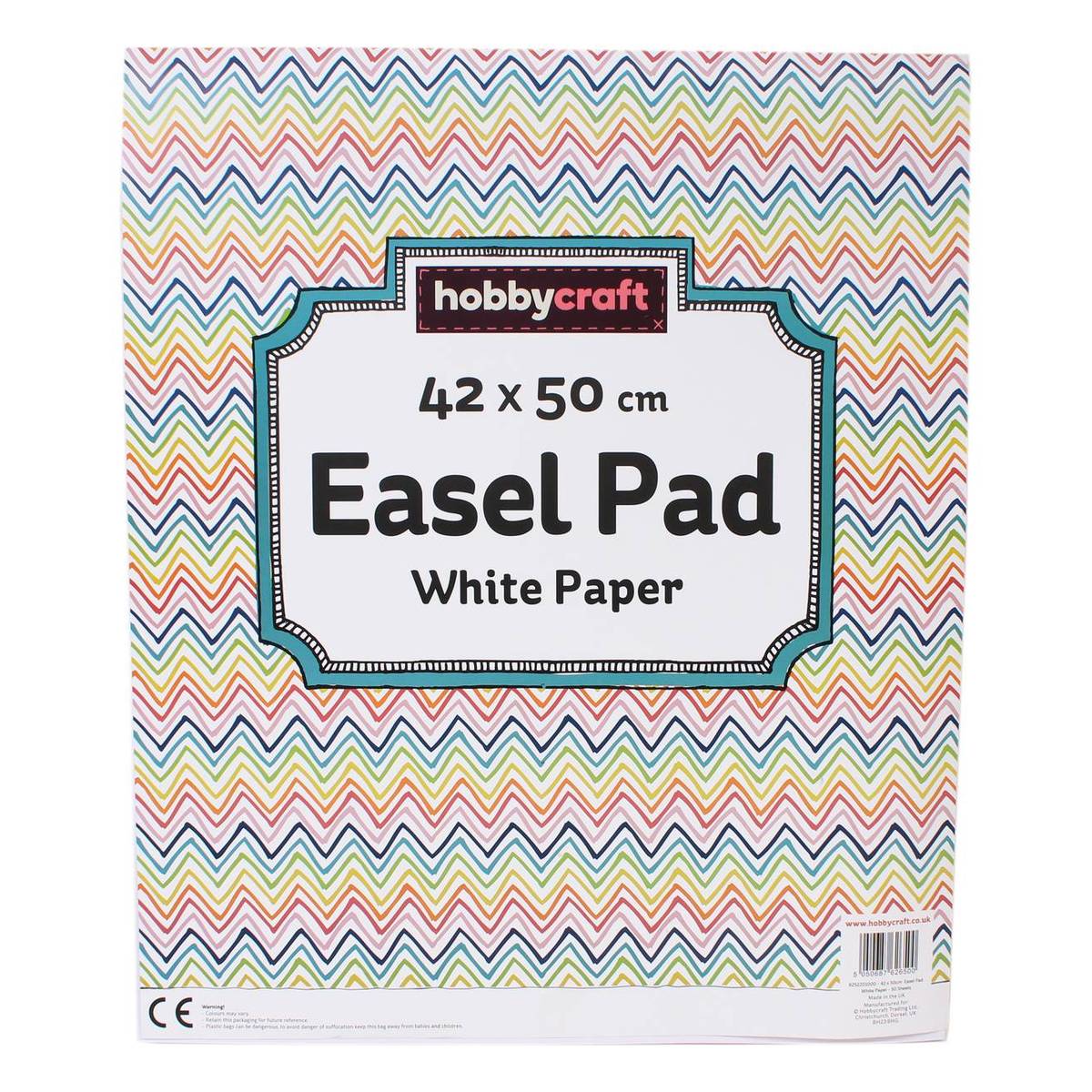 White Paper Easel Pad 42cm x 50cm 50 Sheets