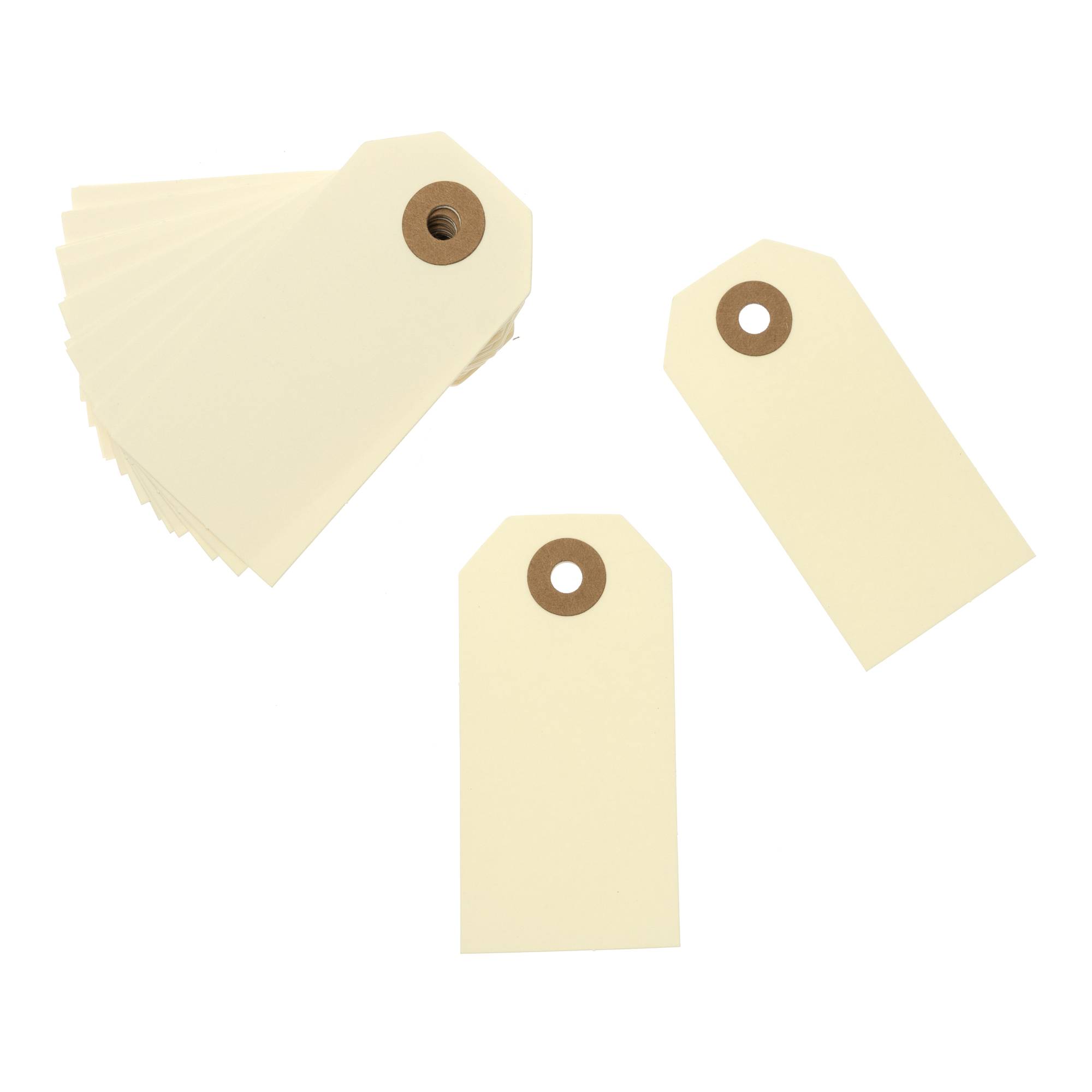 Ivory Luggage Gift Tags 8cm 24 Pack