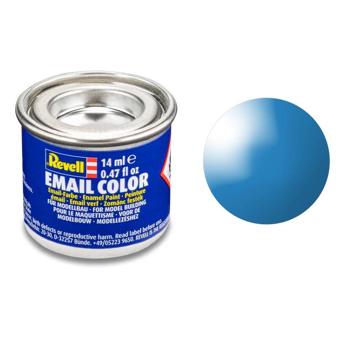 Revell Light Blue Gloss Enamel Paint 14ml (50)