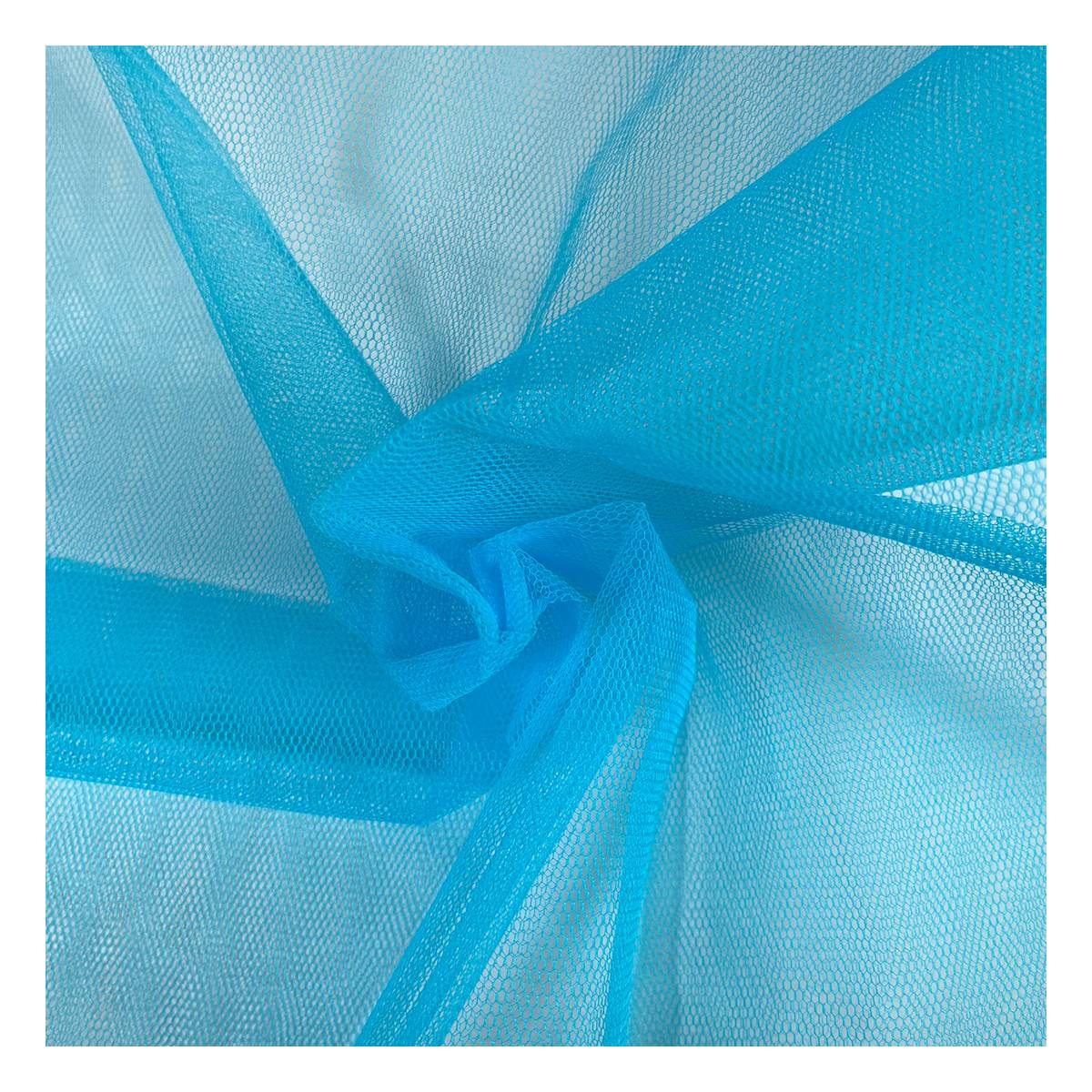 Empire Blue Nylon Dress Net Fabric by the Metre