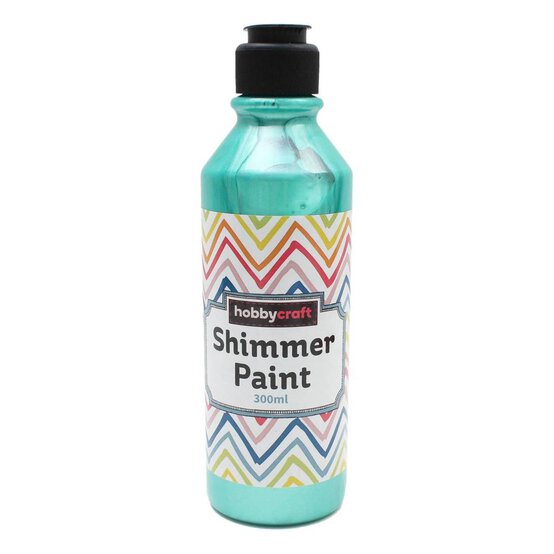 Metallic Green Ready Mixed Shimmer Paint 300ml
