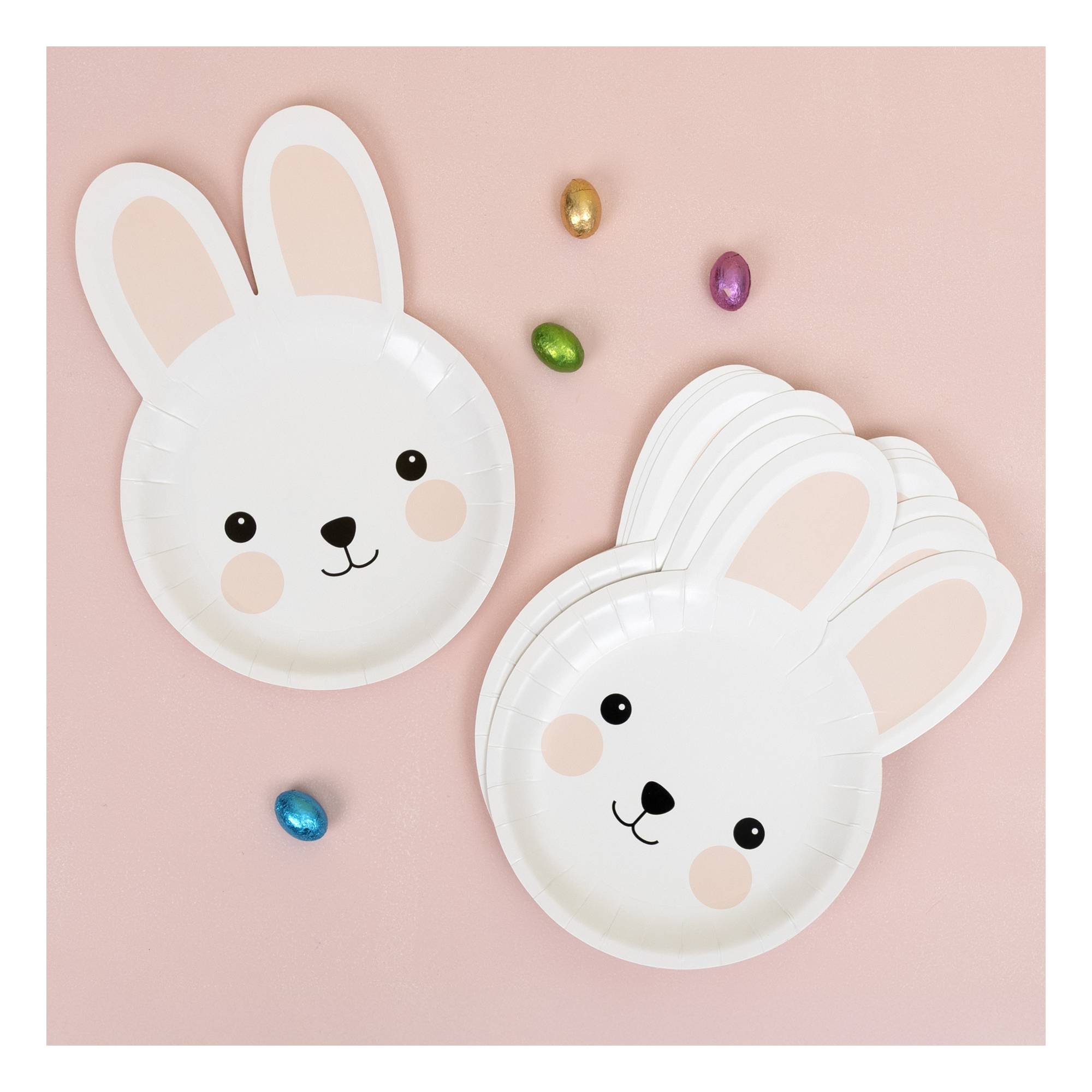 Easter Bunny Paper Plates 8 Pack