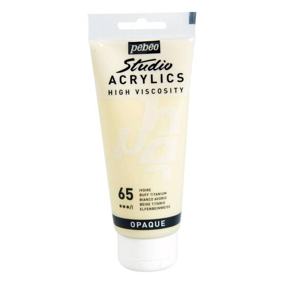Pebeo Buff Titanium Studio Acrylic Paint 100ml