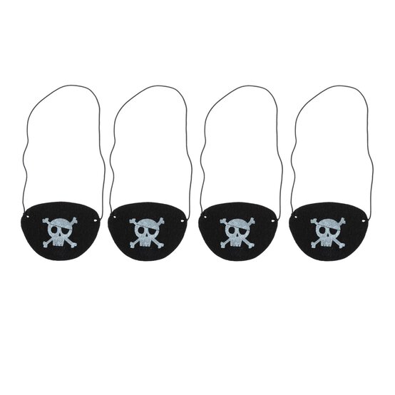 Felt Pirate Eye Patches 4 Pack
