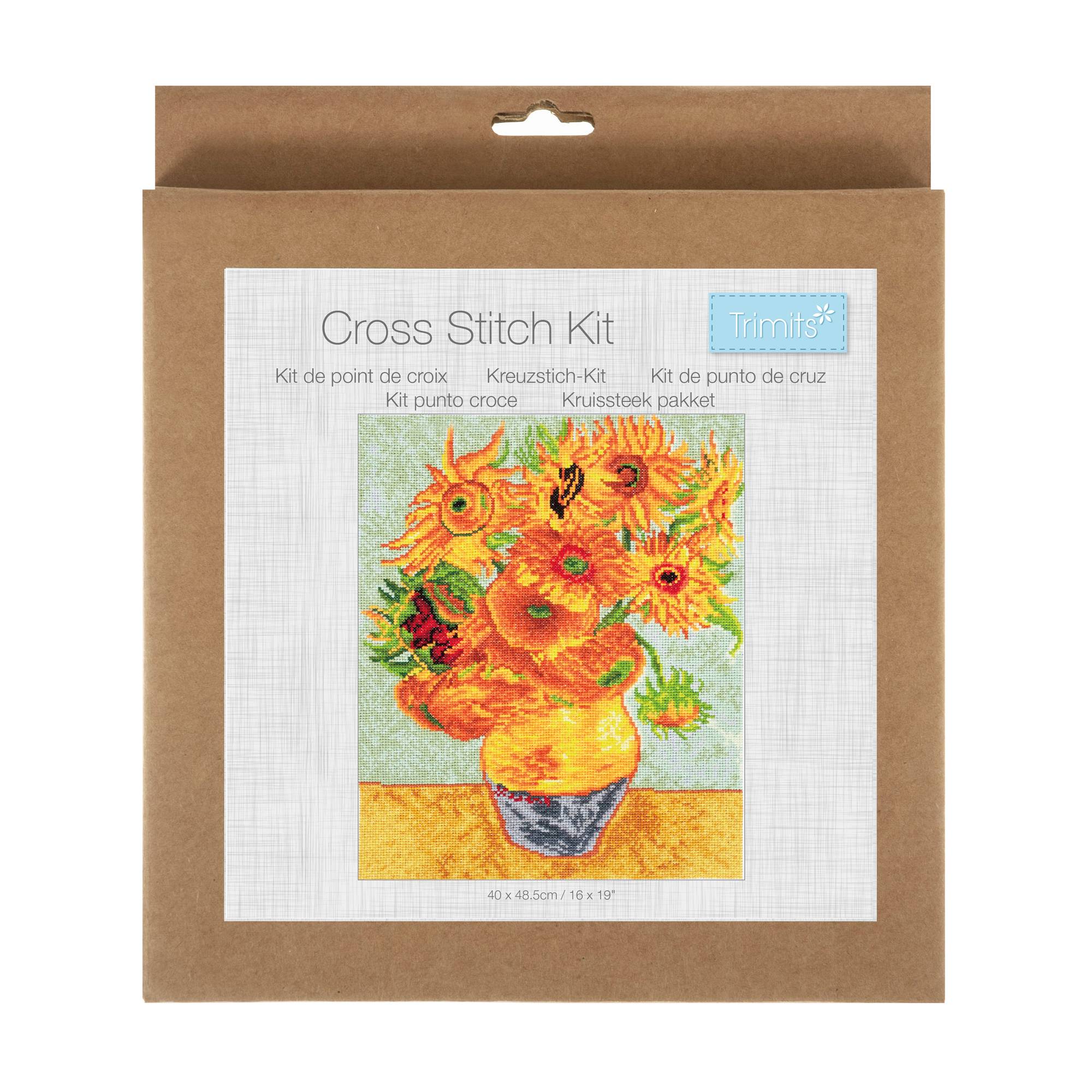 Trimits Autumn Bloom Large Cross Stitch Kit 32cm x 40cm