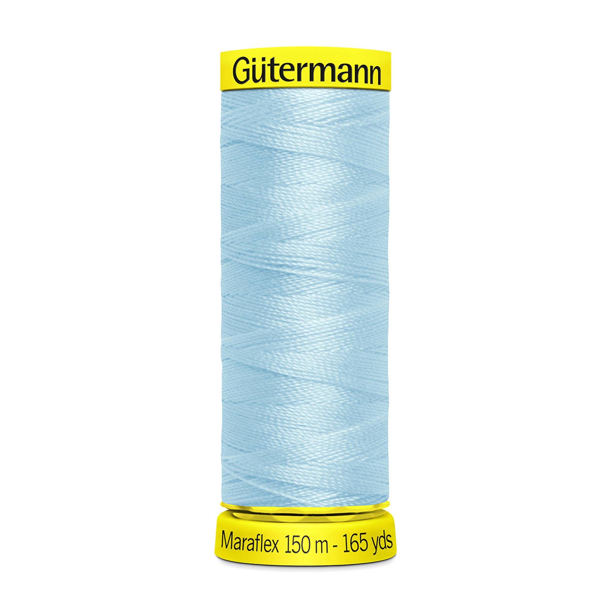 Gutermann Blue Maraflex Stretchy Sewing Thread 150m (195)