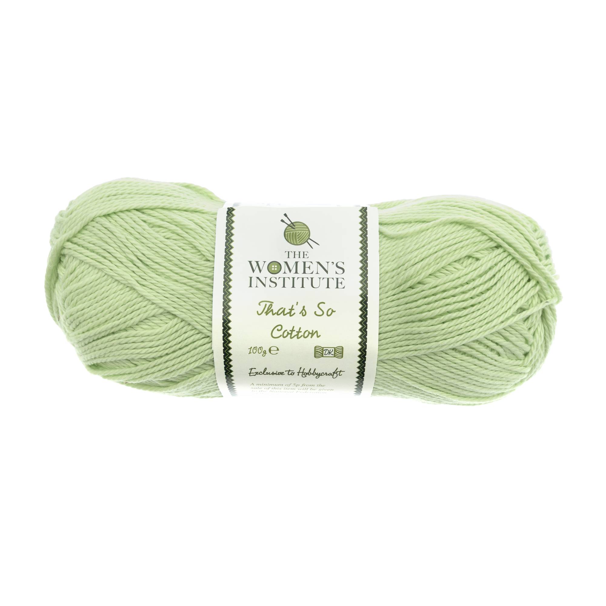 Women’s Institute Celery That’s So Cotton DK Yarn 100g