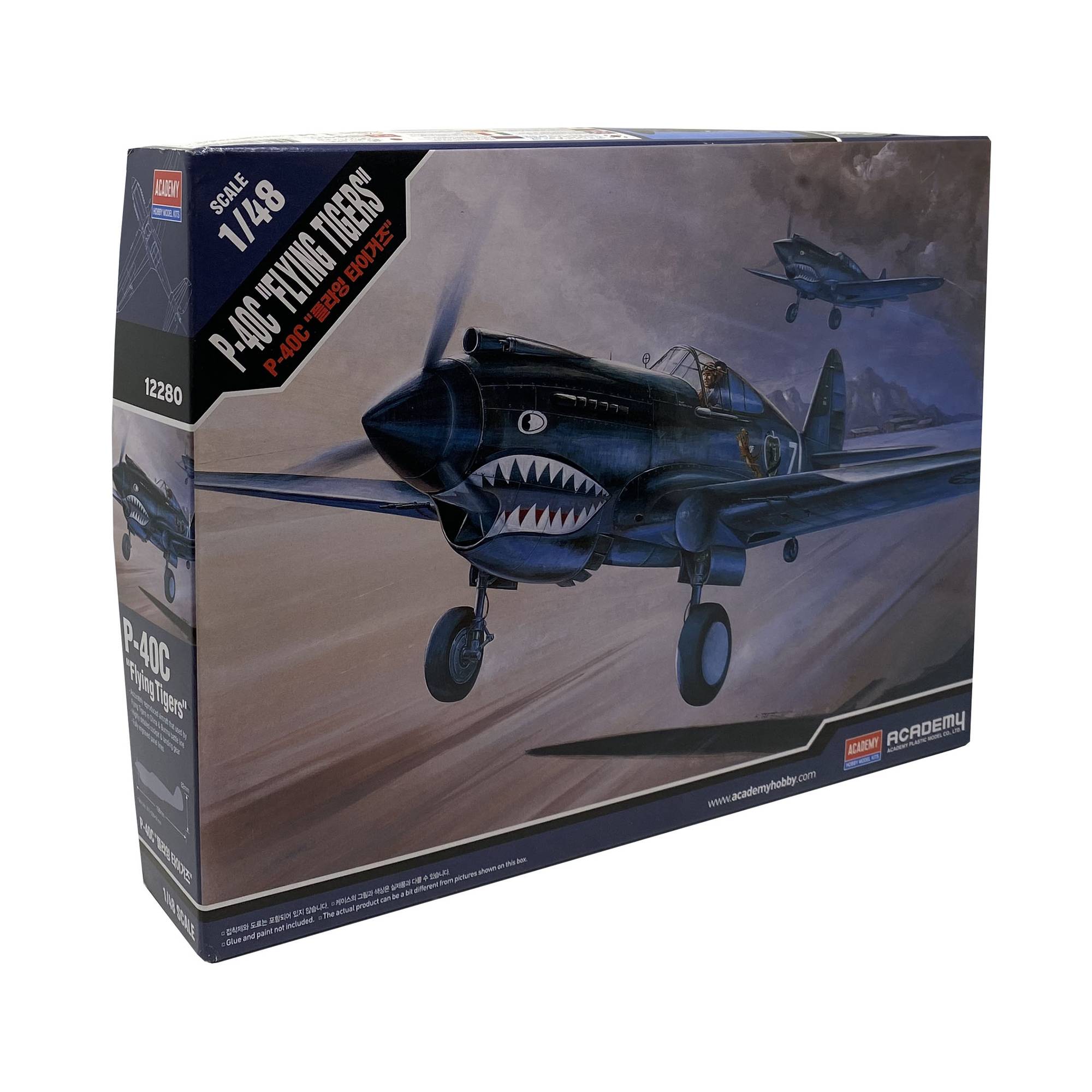 Academy P-40C Tomahawk Model Kit 1:48