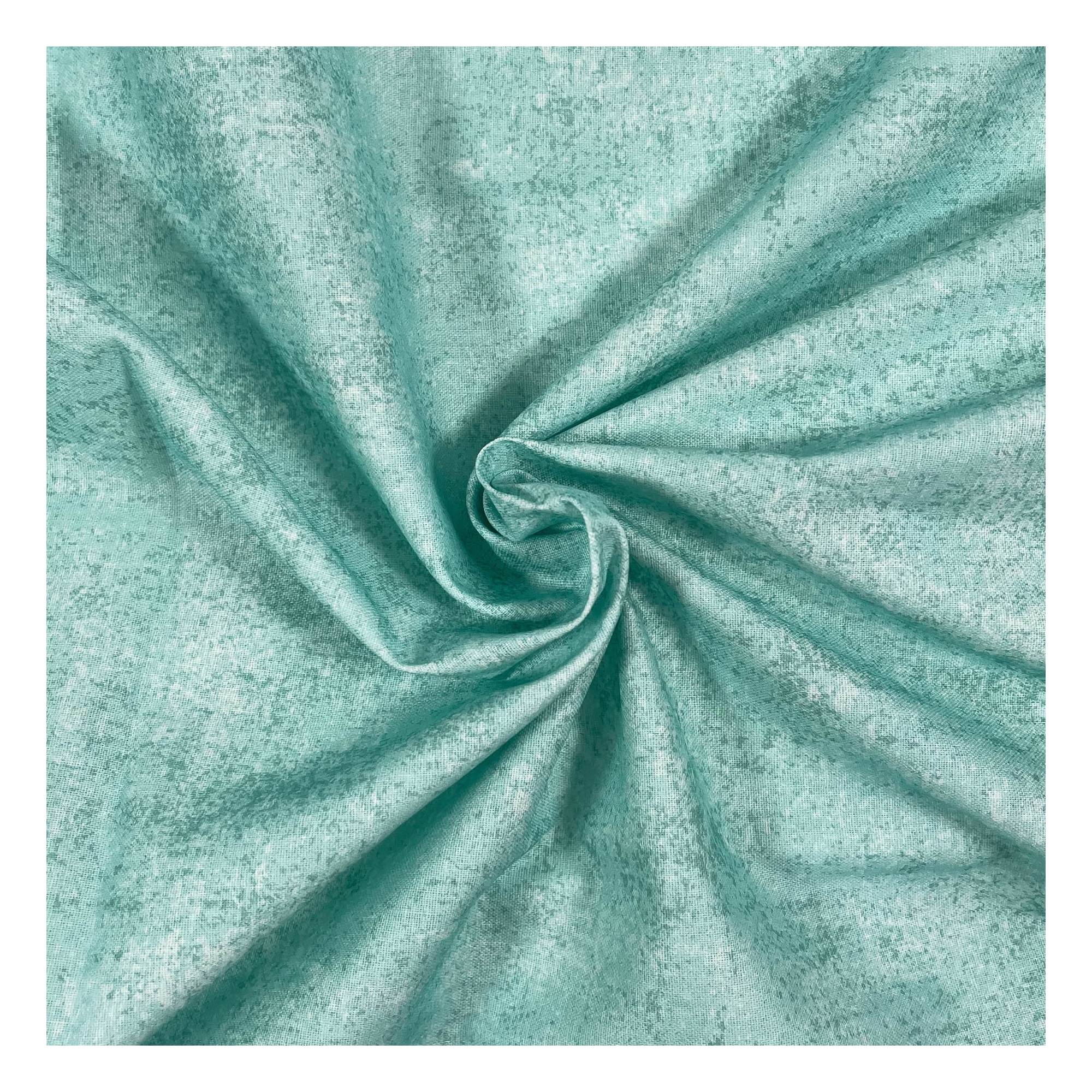 Aqua Cotton Textured Blender Fabric by the Metre