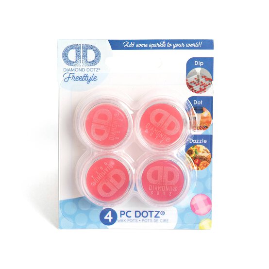 Diamond Dotz Wax Pots 4 Pack