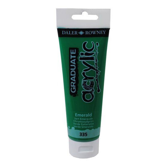 Daler-Rowney Graduate Emerald Green Acrylic Paint 120ml